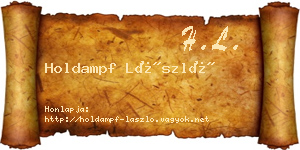 Holdampf László névjegykártya
