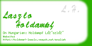 laszlo holdampf business card